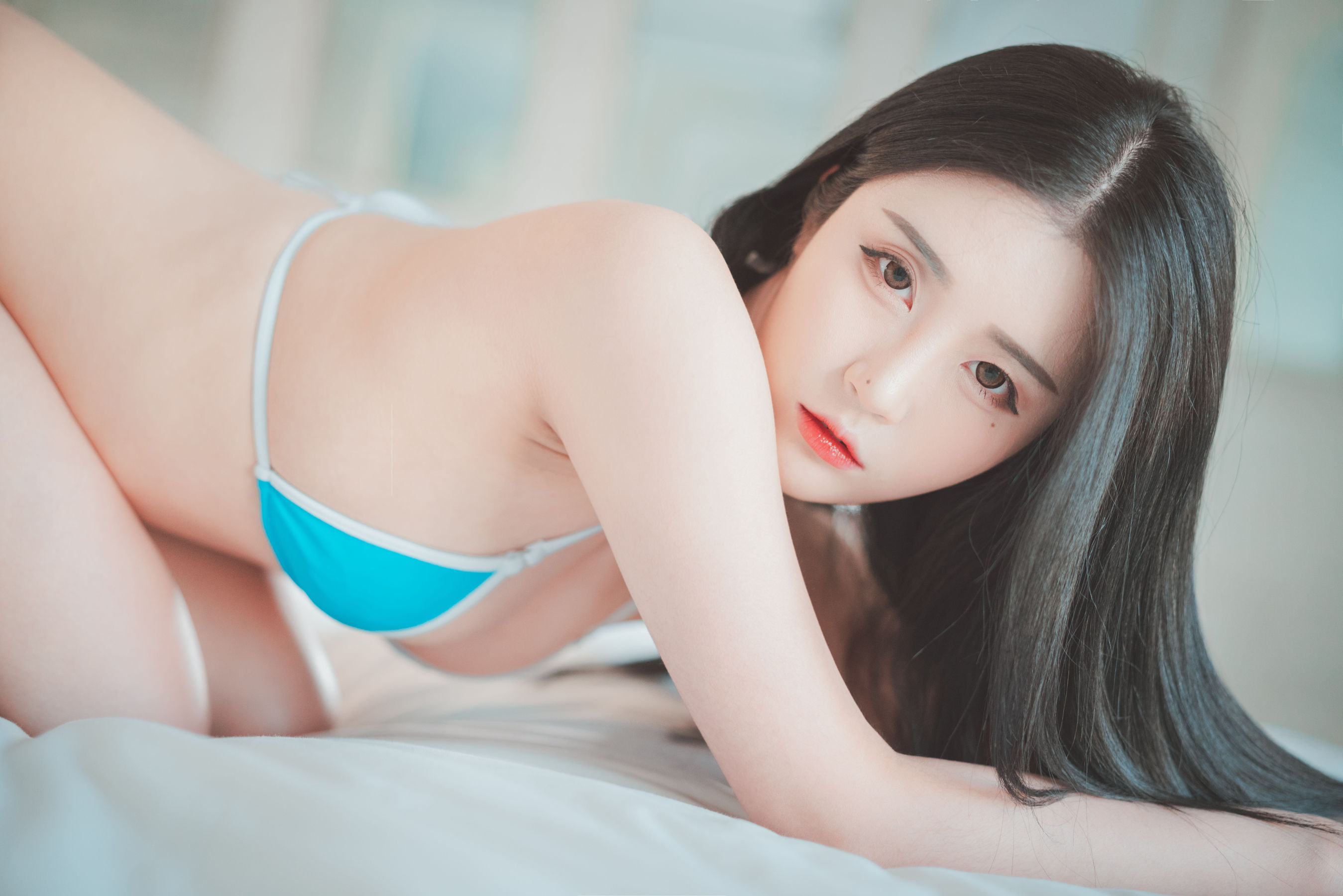 Korean model Bomi. 